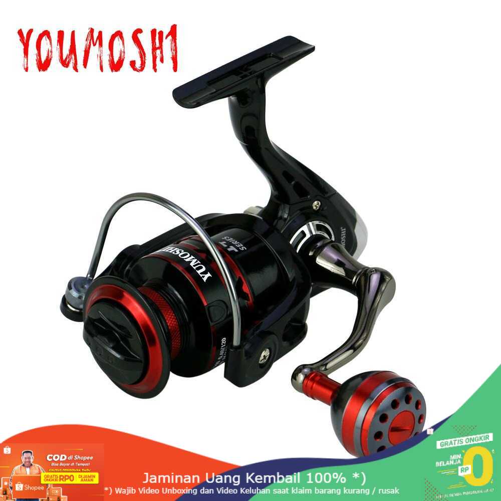 (BISA COD) RVOSTR YUMOSHI RS5000 Reel Pancing Spinning 12 Ball Bearing 5.2:1