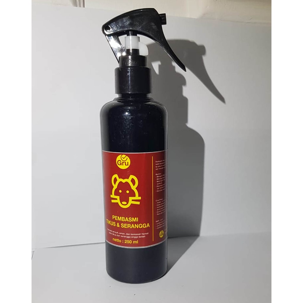 Spray Anti Tikus dan Serangga GRU ampuh/Obat Tikus Pengusir Pembasmi Tikus di rumah dan mobil 250ml