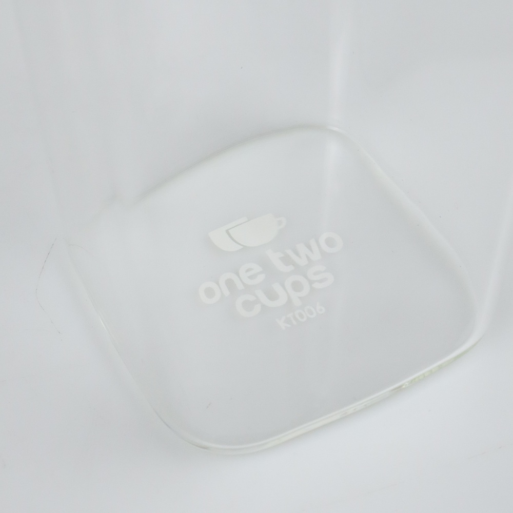 GS8u One Two Cups Gelas Minuman Borosilicate Glass 250 Ml - Kt006 - Transparent Or-i