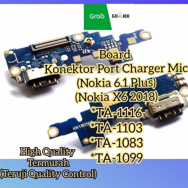 Konektor Port Charger Mic Nokia 6.1 Plus (Nokia X6 2018) High Quality
