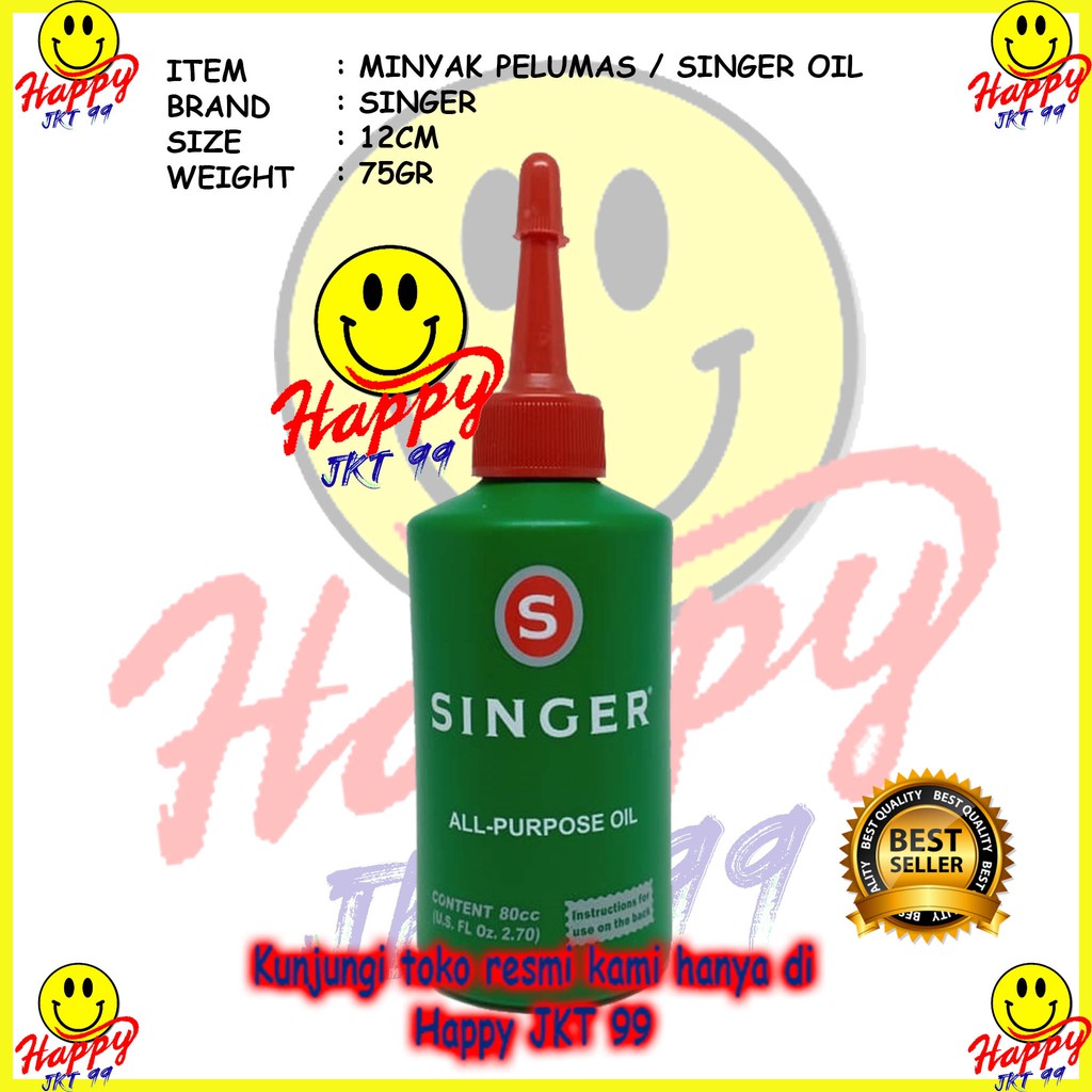 [ HAPPY JKT 99 ] MINYAK PELUMAS SINGER OIL MINYAK MESIN ALL PURPOSE OIL ORIGINAL