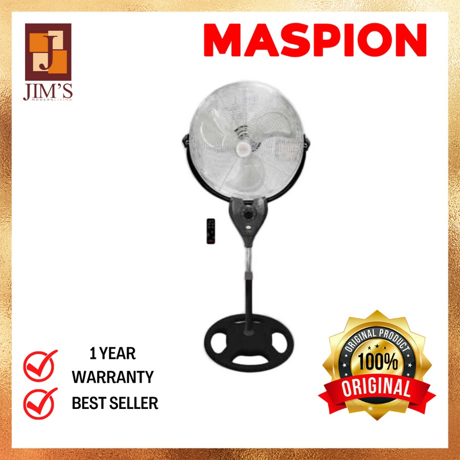 MASPION KIPAS ANGIN BERDIRI PW1803RC STAND POWER FAN W/REMOTE