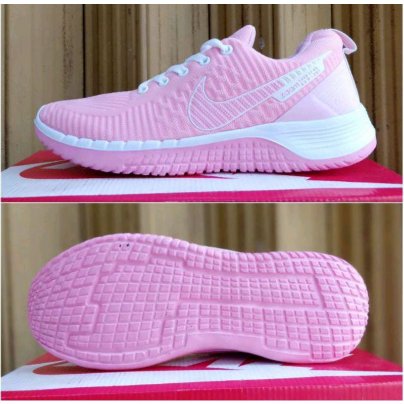 Sepatu Running Nik zoom pegasus wanita/sepatu olahraga wanita/sepatu senam/sepatu Sport wanita-Pink