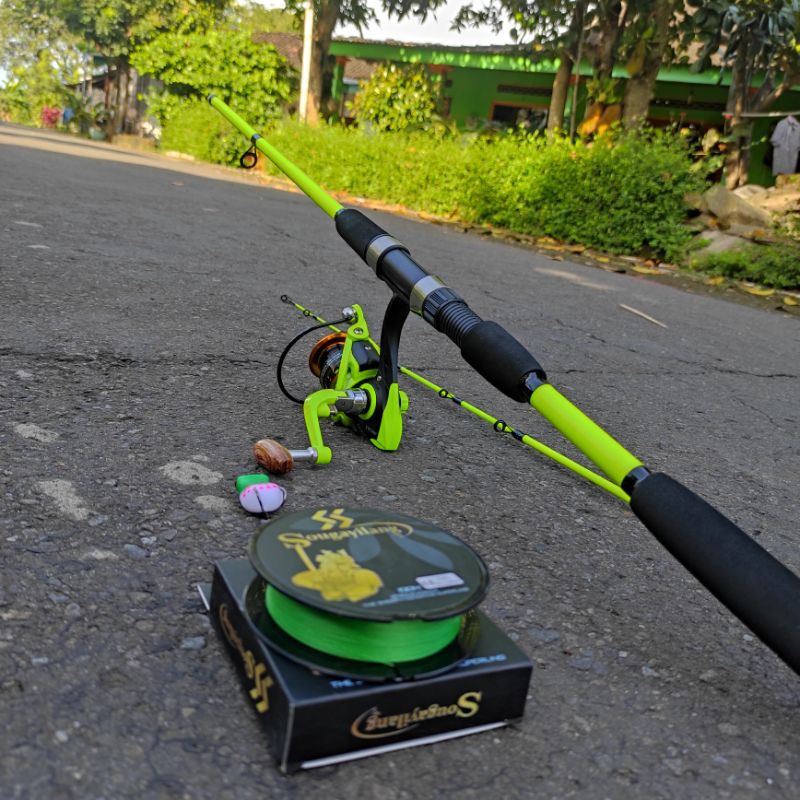 satu set Spinning casting untuk sungai laut rawa danau