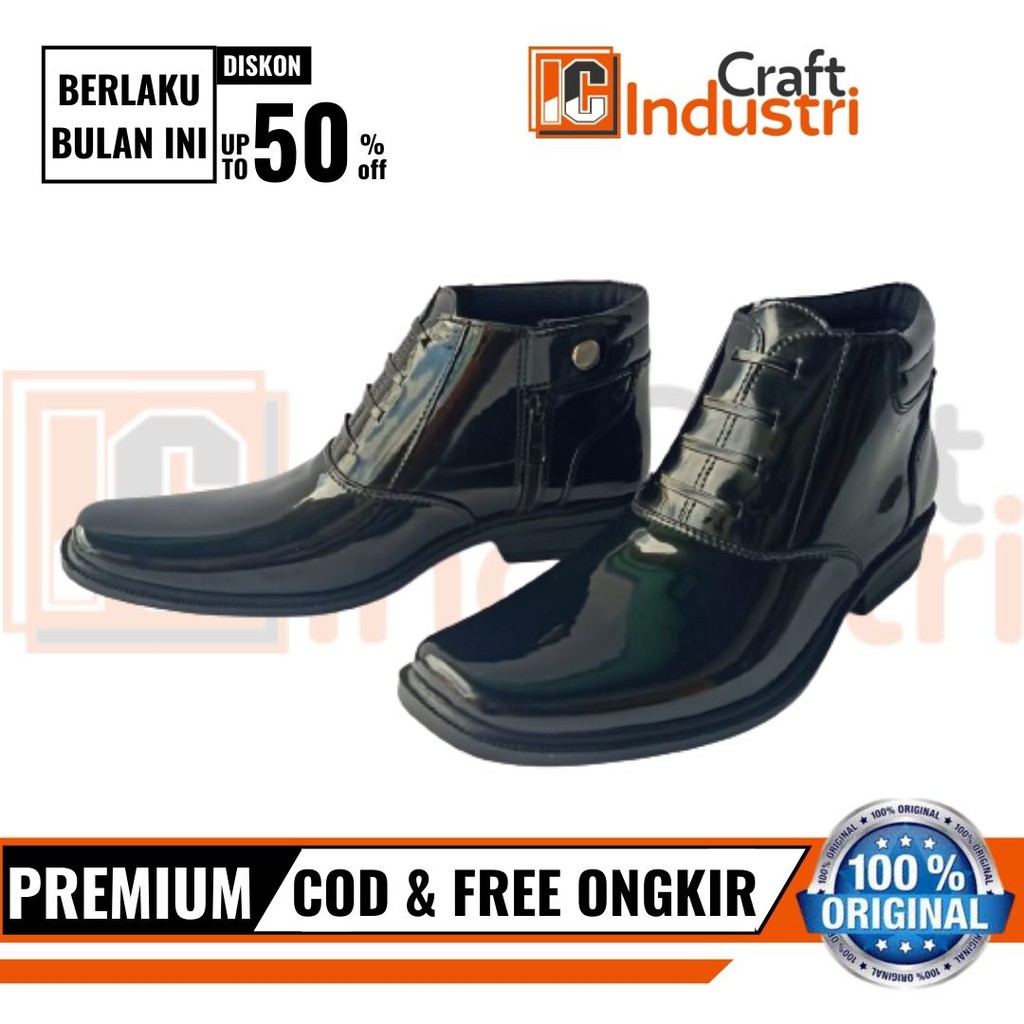 Sepatu PDH 03 Polri Polisi KILAP Berkualitas Sepatu dinas PDH PDL Satpam Security Pria Sepatu Kerja Guru PNS Kantoran Terbaru - DP03