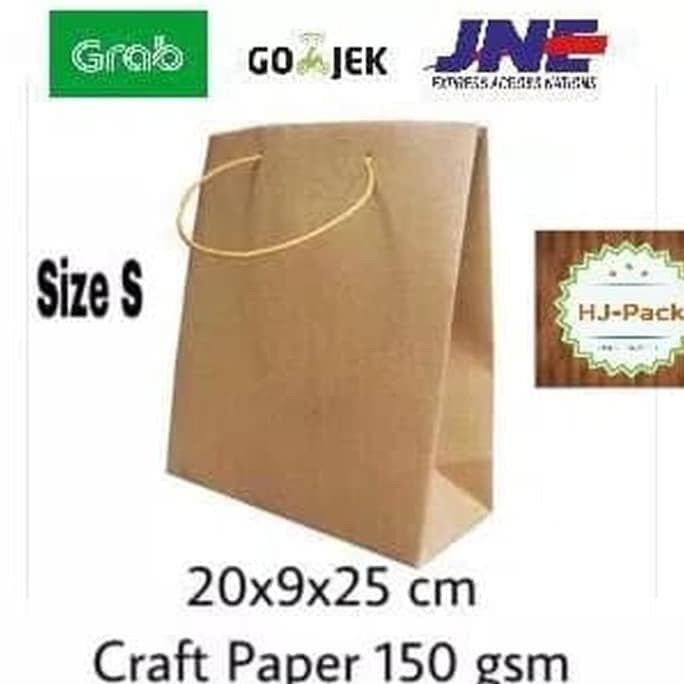 

(TERLARIS) Jual Paperbag Paper Bag Tas Kertas Goodie Bag Ukuran S 20X9X25