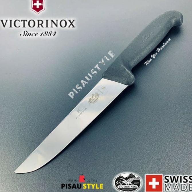 Pisau Sembelih Victorinox Fibrox Favorit Jagal 18Cm TERTAJAM KUNING