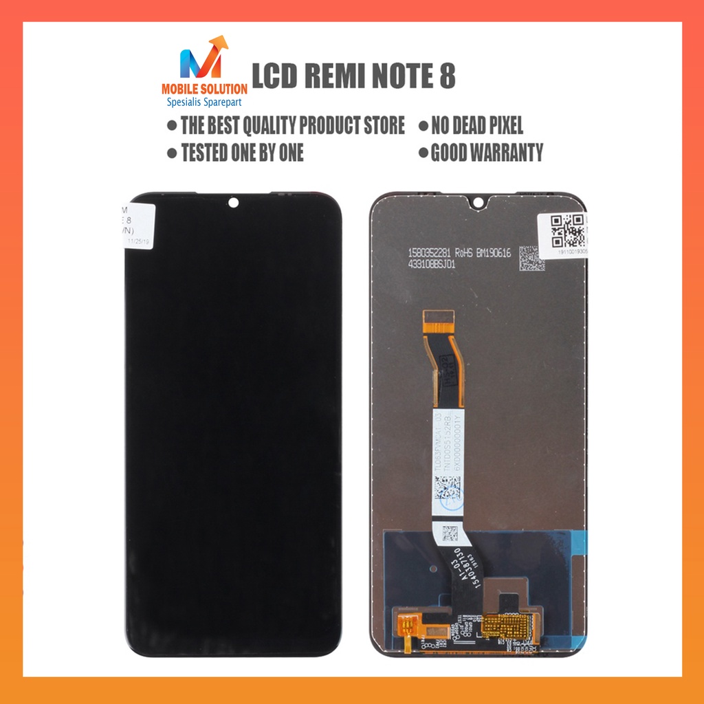 Grosir LCD Xiaomi Redmi Note 8 ORIGINAL 100% Fullset Touchscreen Garansi 1 Bulan + Packing / Bubbel