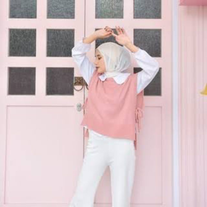 ROMPI ANDIN/RAJUT WANITA MURAH POLOS/ILLO VEST OUTER HIJAB/OUTFIT OOTD KEKINIAN/TERMURAH