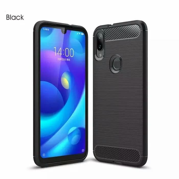 CASE SLIM FIT CARBON IPAKY SAMSUNG GALAXY M20 SOFTCASE - FA