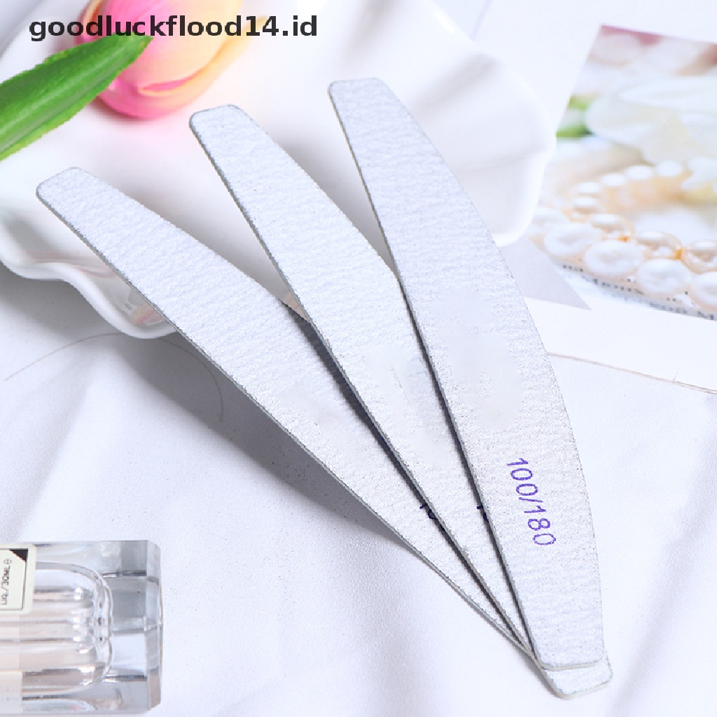 [OOID] 10pcs/Lot Wooden Nail Files Professional Nail Buffer 100/180 Wood Nail File ID