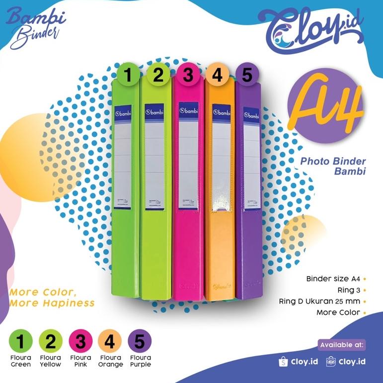 

D7S BINDER BAMBI A4 & A5✶ (Grosir)Terkini ➾