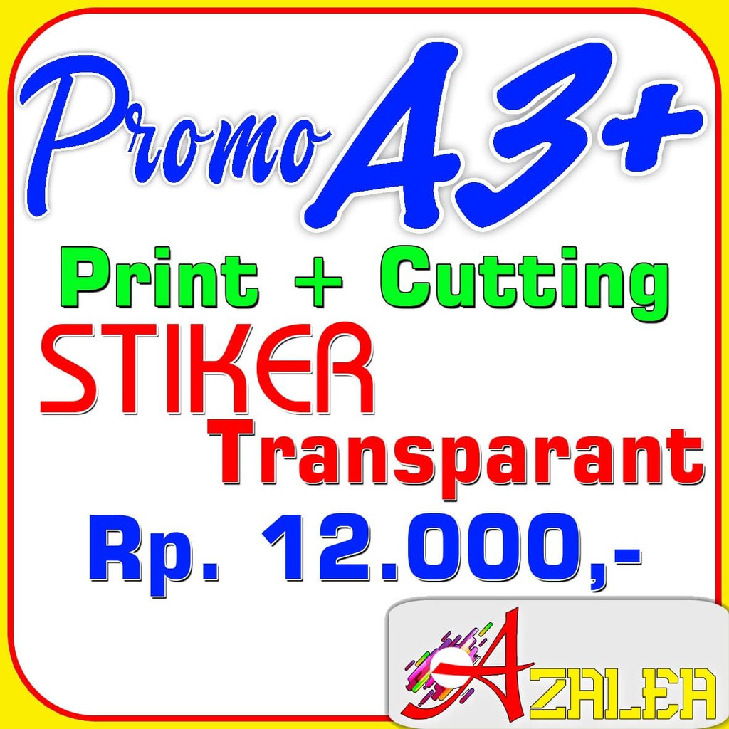 Stiker Kemasan Cetak Stiker Bahan Vinyl Transparan