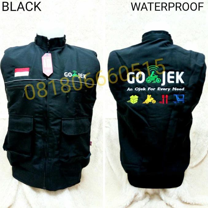 ROMPI BORDIR GOJEK ANTI AIR SAKU BANYAK