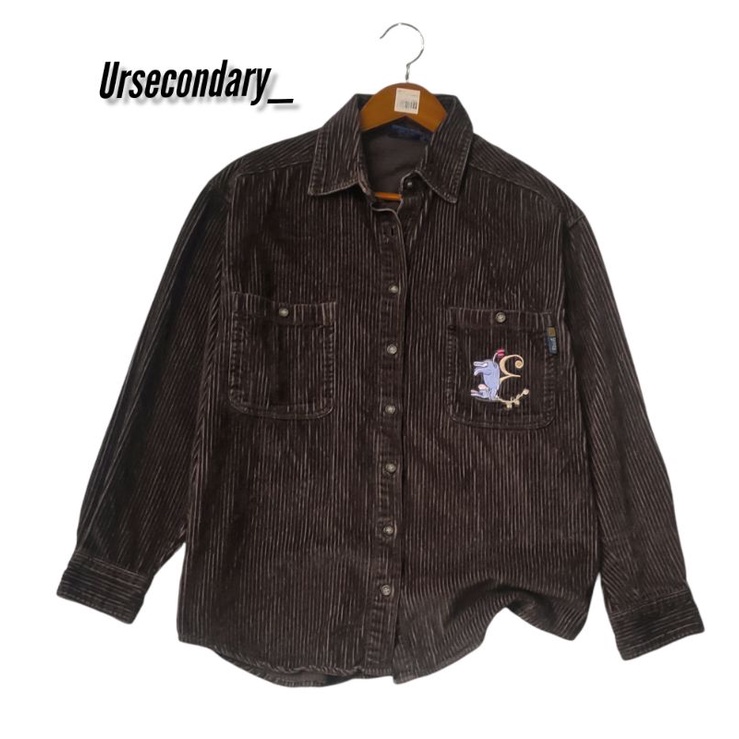 vintage Winnie the POOH corduroy button