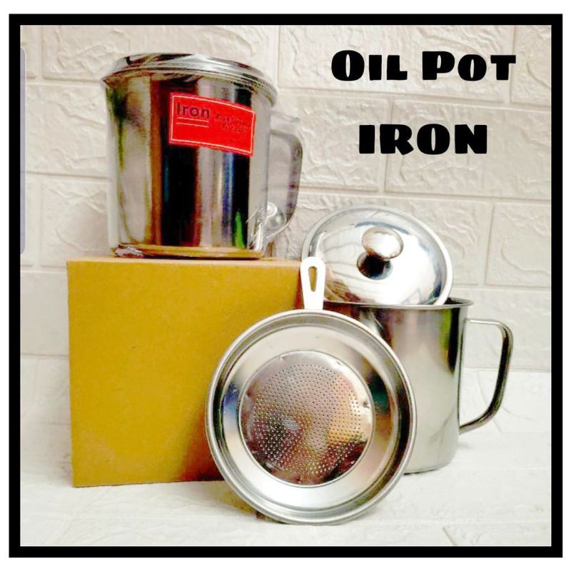 Oilpot Iron Saringan Minyak