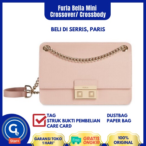 Original Furla Bella Mini Crossover/ Crossbody/ Tas Branded/ Tas Wanita Branded/ Tas Original Wanita Branded/ Tas Branded Original/ Tas Branded Import