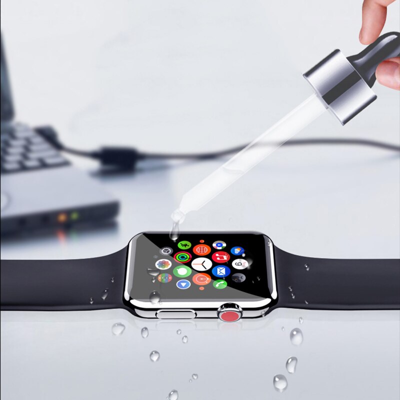 Film Pelindung Layar Full Cover 10d 40 / 44mm Untuk Apple Watch 4 / 1 / 2 / 3 / 4