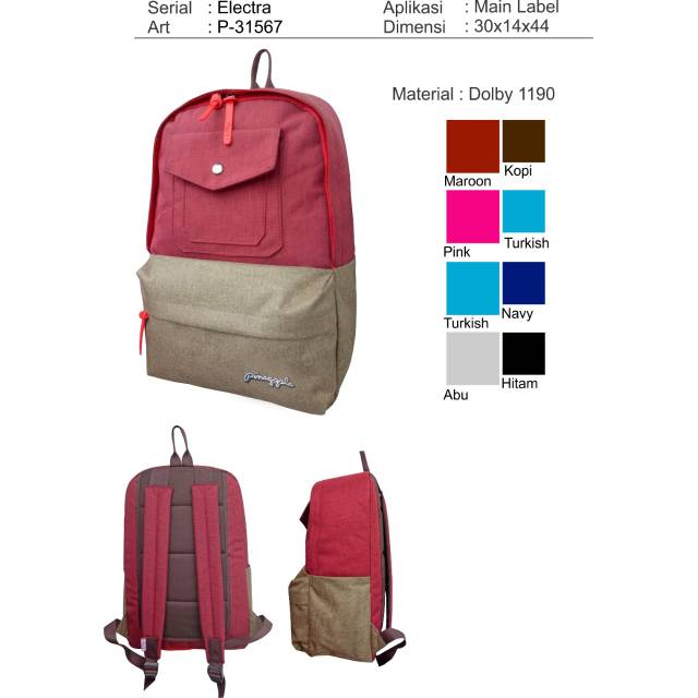 Tas sekolah Pineapple original