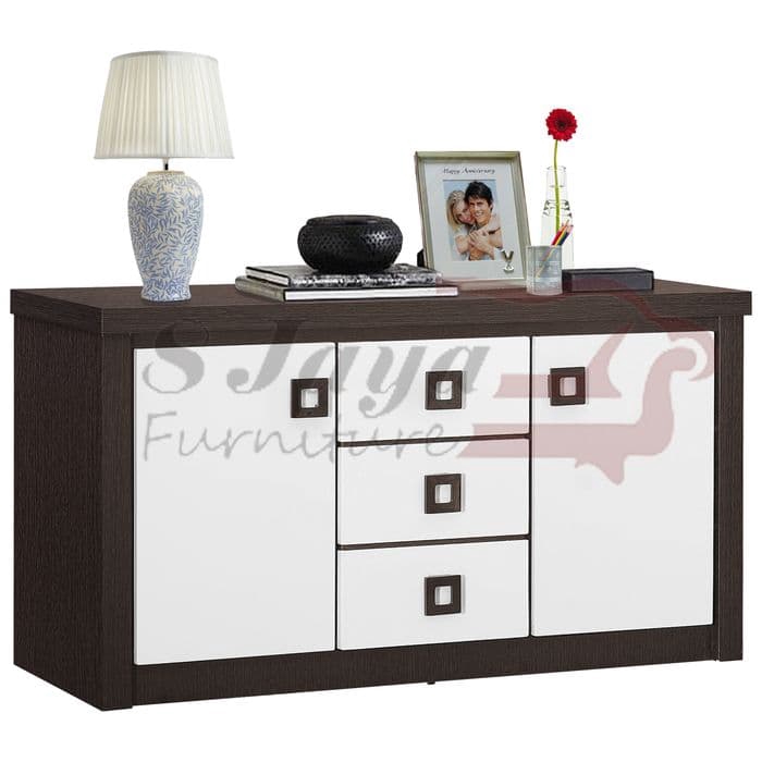 Rak Buku Serbaguna Anata Graver CRD 2685 Rak Kantor Minimalis Credenza Kokoh Tebal Anti Rayap Murah