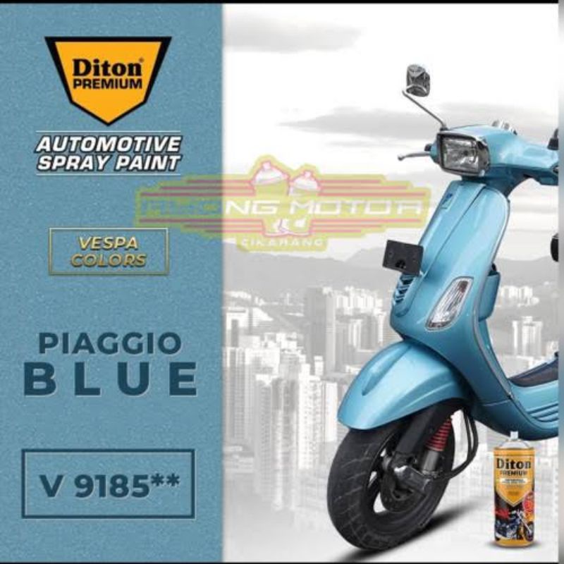 Pylok Diton Premium Piaggio Blue 9185 Cat Biru Muda Metallic 400cc