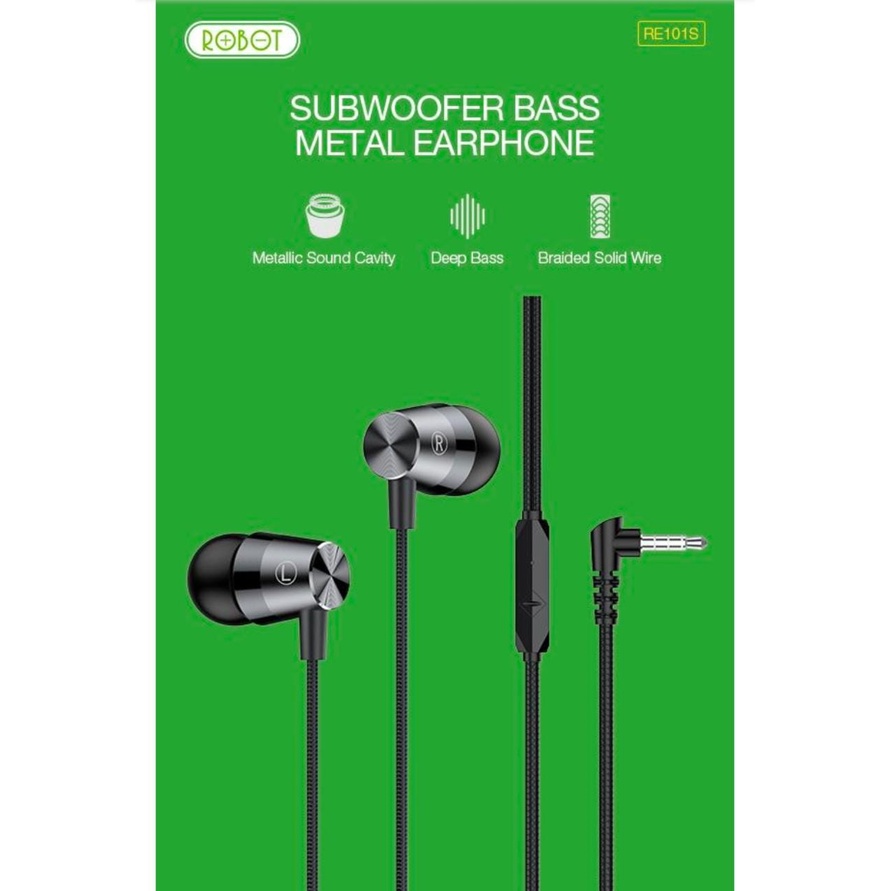 ROBOT EARPHONE RE101S STEREO SOUND