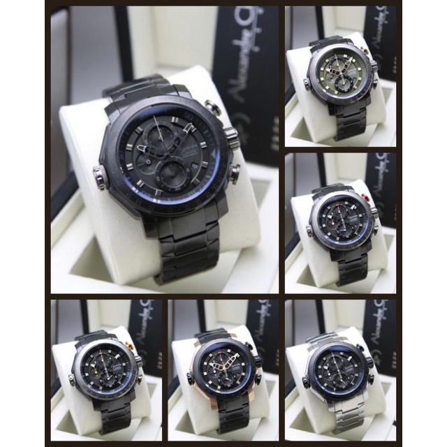 JAM TANGAN PRIA ALEXANDRE CHRISTIE AC6565 AC 6565 STRAP RANTAI