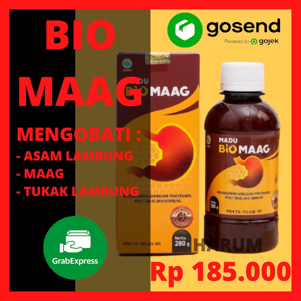 [DISTRIBUTOR JAKARTA] MADU BIOMAAG - Obat Asam Lambung dan GERD Paling Ampuh - Isi 280 gr Biomag Bio