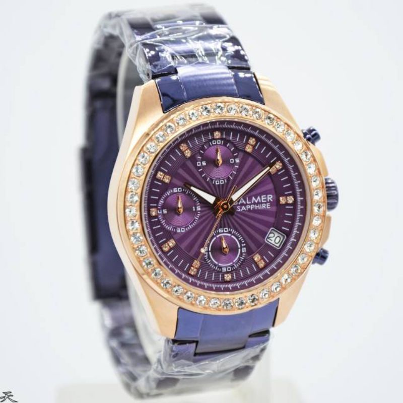 JAM TANGAN WANITA BALMER ORI B7962 LADIES CHRONO ACTIVE ANALOG CEWEK