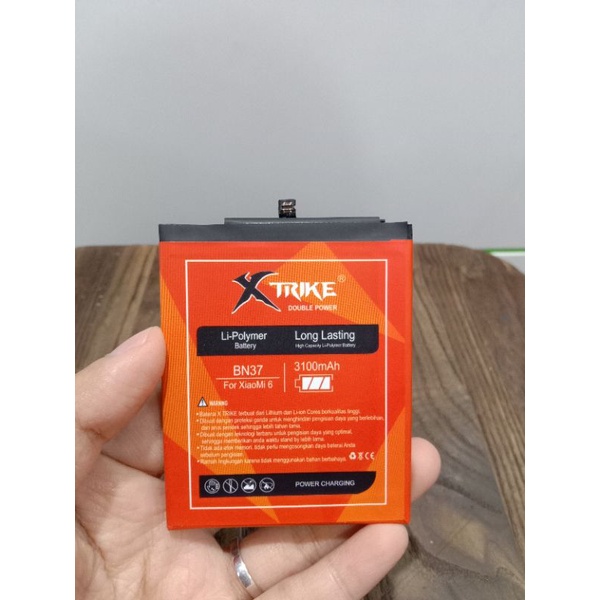 BATRE XTRIKE REDMI 6/ REDMI 6A BN37 DOUBLE POWER