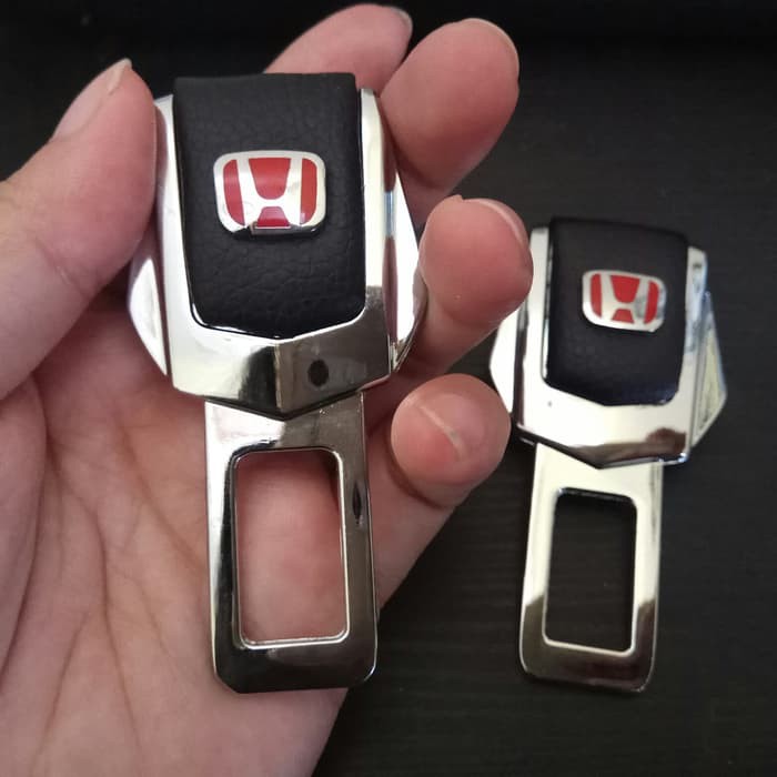 Colokan Seatbelt / Seat belt Safety Belt Logo Honda Kulit HONDA UNIVERSAL