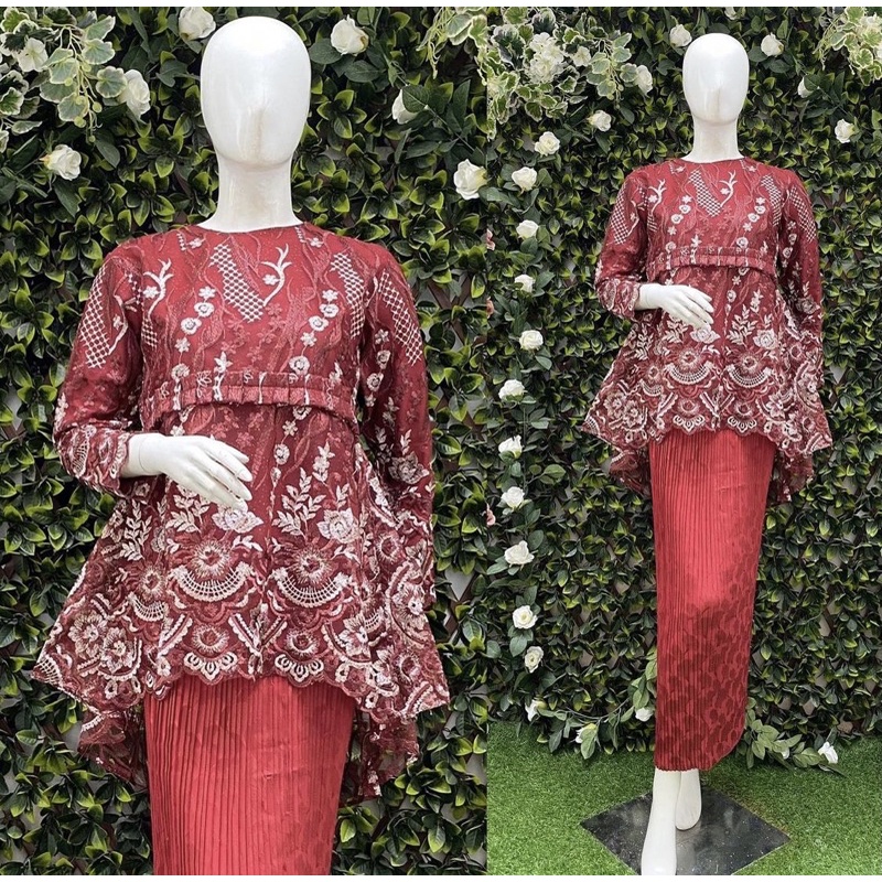 kebaya modren / kebaya wisuda / kebaya tunangan /kebaya gotik/ kebaya tulle kombinasi