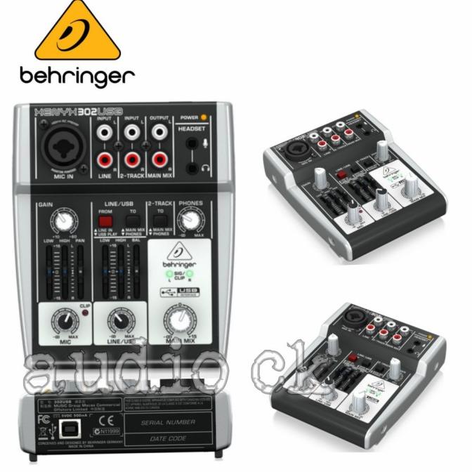 Behringer Xenyx 302/ X 302 Mixer Audio Interface Original