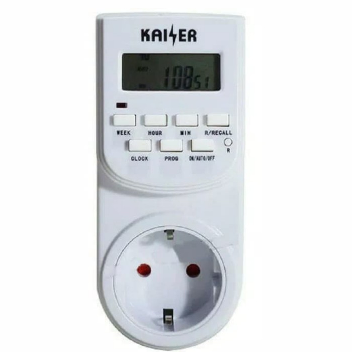 Jual KELISTRIKAN Stop Kontak Timer Listrik Digital Kaiser stopkontak