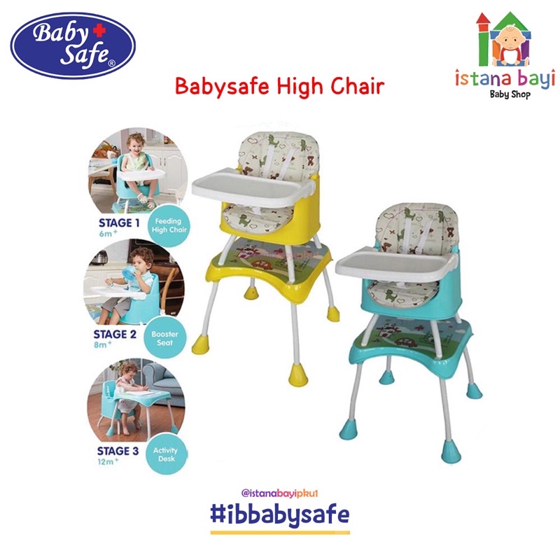 Baby Safe Separable Chair &amp; Booster Seat multifungsi - Kursi makan bayi