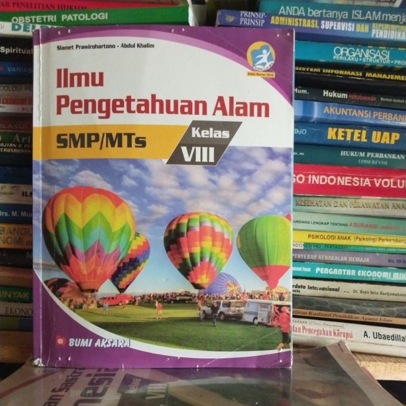 buku ilmu pengetahuan alam/ipa kelas 8/2 smp bumi aksara revisi