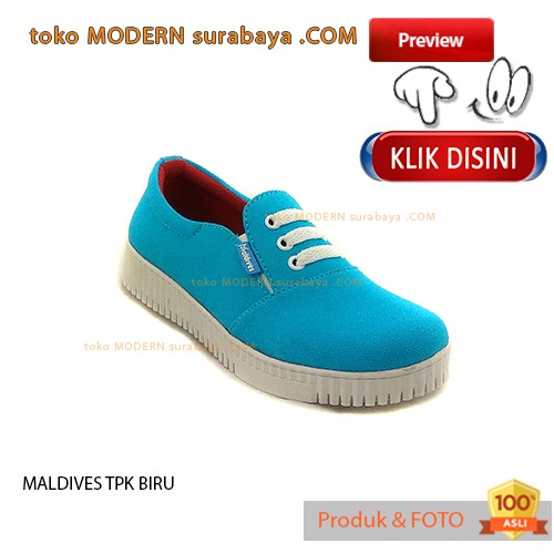 MALDIVES TPK BLUE sepatu wanita slip on casual