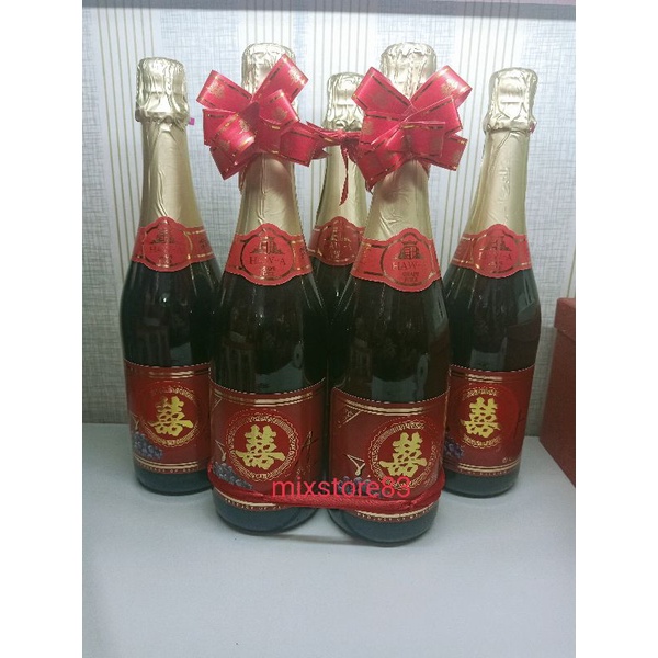 

HAW A red sparkling juice/wine sangjit (harga sepasang)