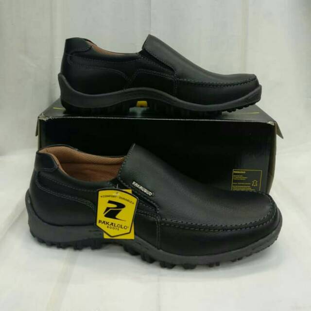 Sepatu kulit prua Pakalolo N 8815 black.original