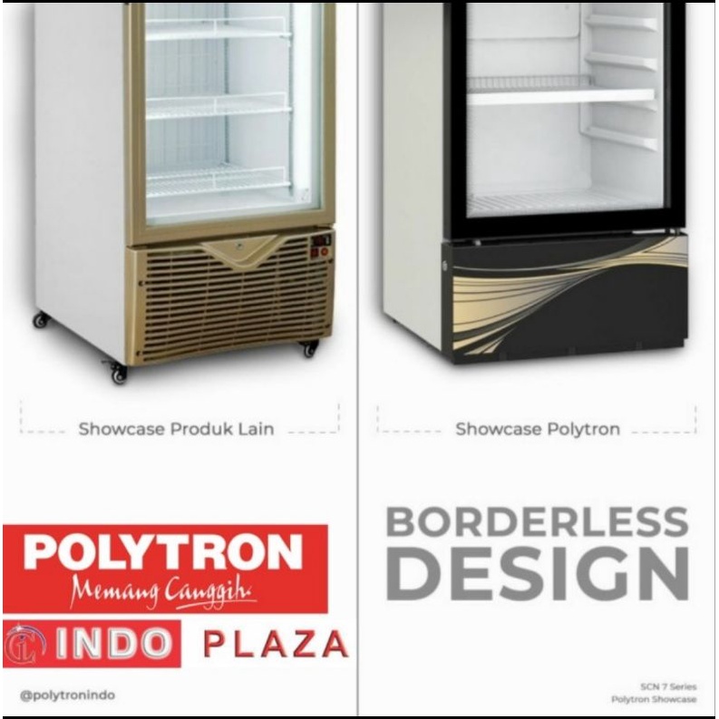 POLYTRON SHOWCASE 4 Rak 285 Liter SCN-237