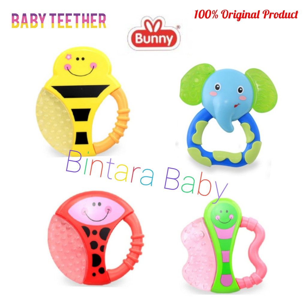 Bunny Baby Teether / Mainan Gigitan Bayi Aman BPA Free