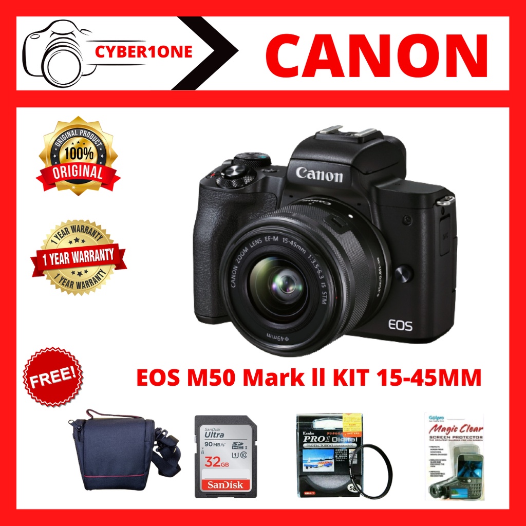 Camera Canon M50 Mark ll Kit 15-45MM