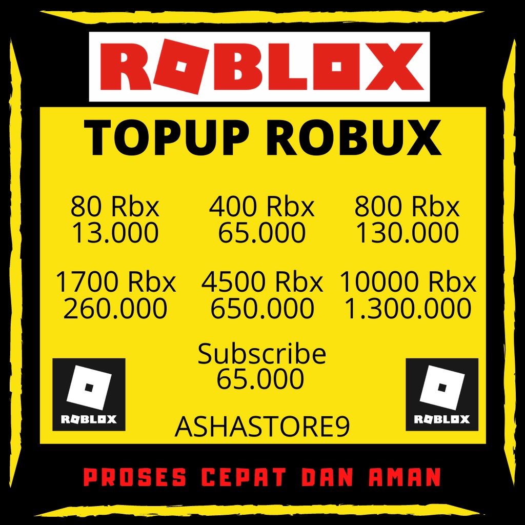 Harga Robux Roblox Terbaru Juli 2021 Biggo Indonesia - top up robux murah