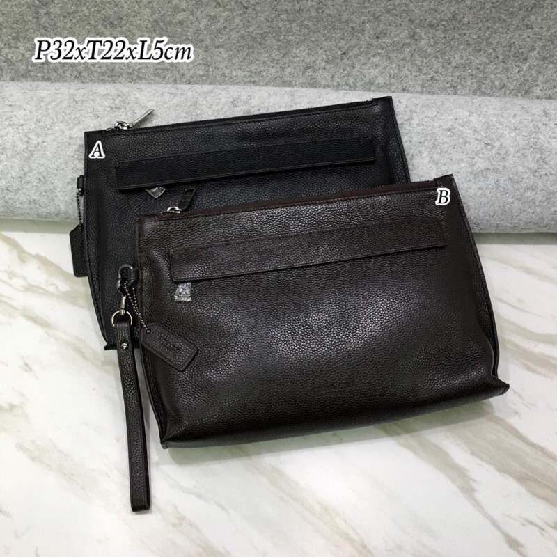 COACH Carryall Leather Clutch Pouch ORIGINAL FO ORI AUTHENTIC