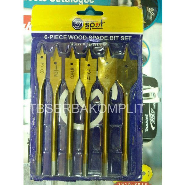 Matabor Kayu Kipas 6pcs Mata Bor Kayu Kipas Wood Spade Bit Set  Ori