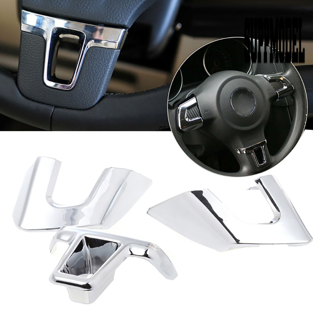 3pcs / Set Cover Stir Mobil Untuk V-W Golf6 MK6 Po-lo Bora Jett-a