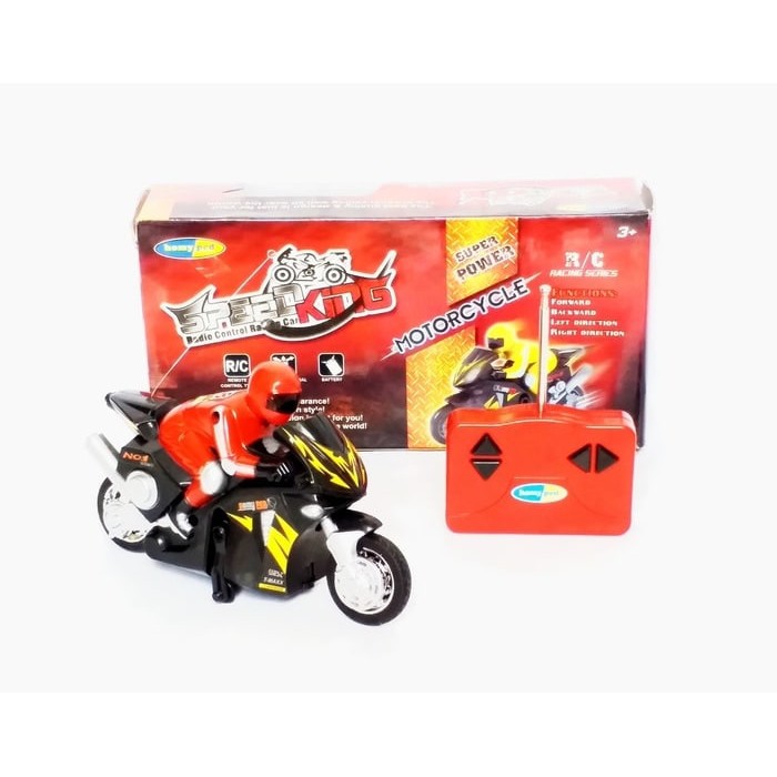 Remote Control-RC motorcycle racing speed homy ped biru merah