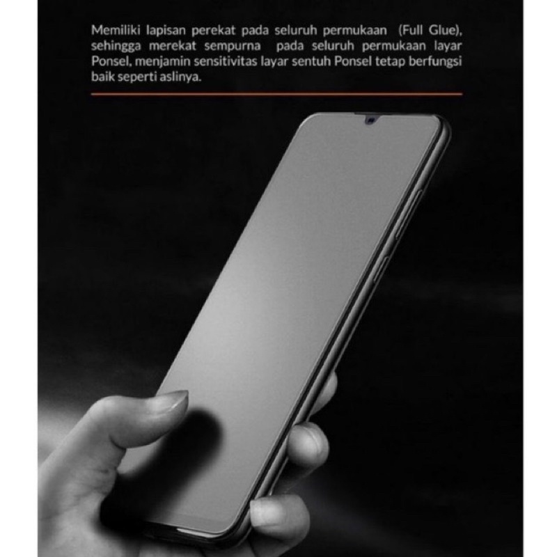 Matte Glass 9H Full Layar Realme X / Realme XT / Realme X Lite / Realme X2 / Realme X2 Pro / Realme 