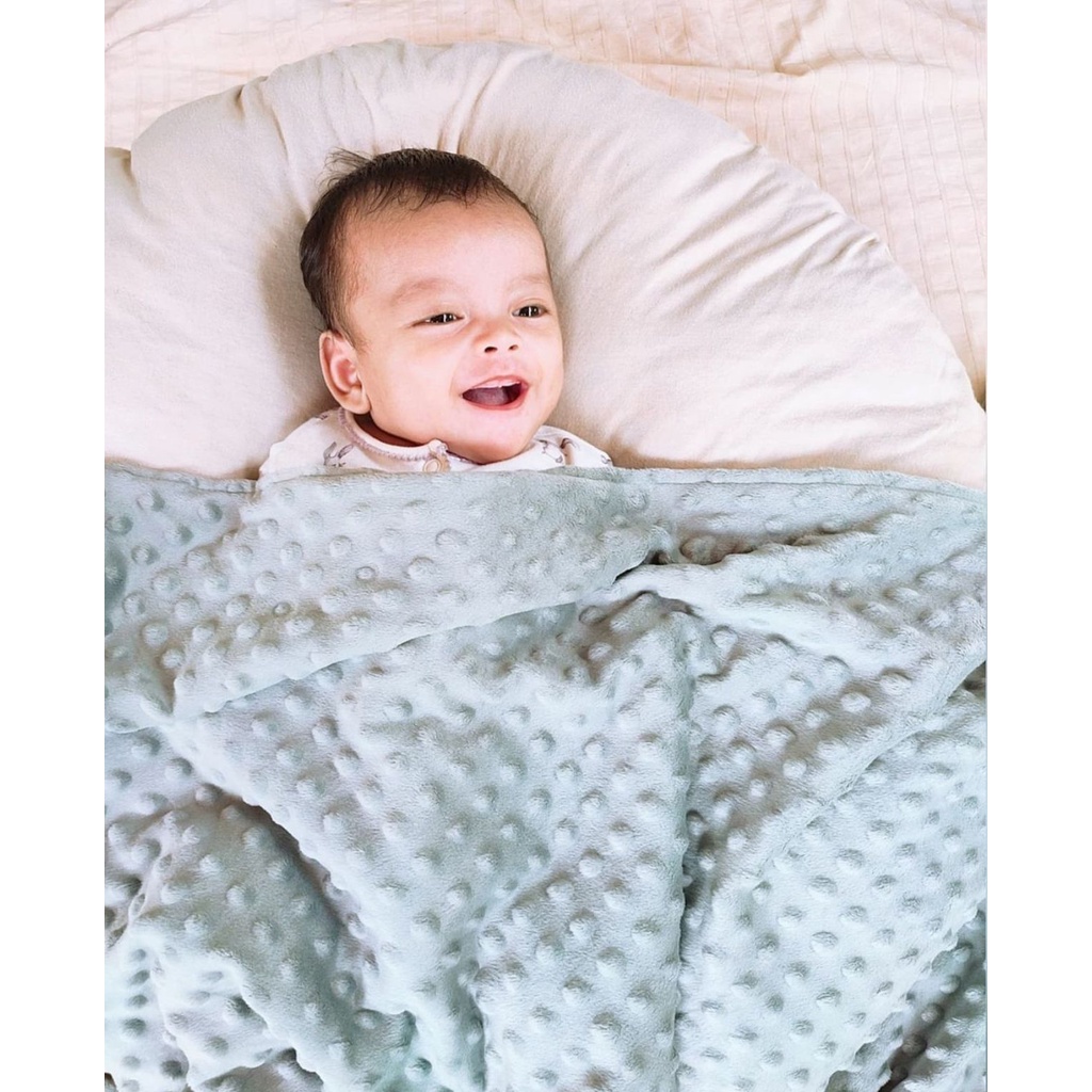 TINGTONG - Selimut Bayi Minky Dot Dua Sisi - Minky Baby Blanket