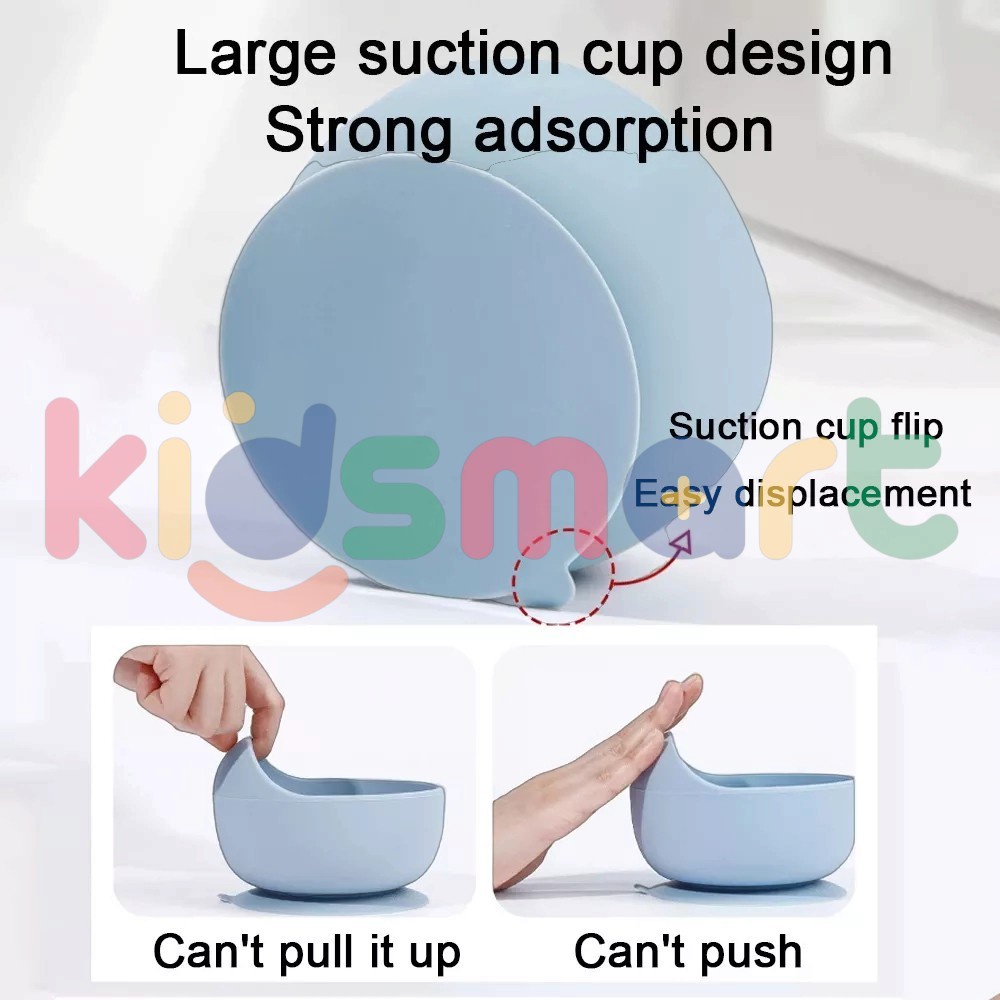 KIDSMART Suction Bowl Baby Silicon / Mangkuk Anti Tumpah Silikon